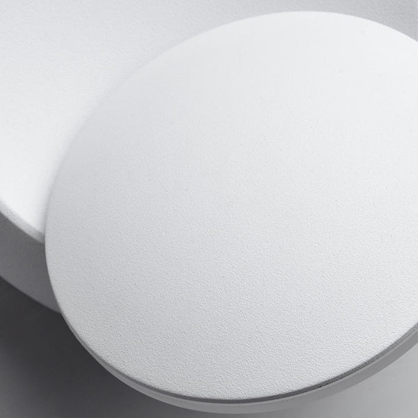 Skorter | Samtida nordisk järnrund Eclipse roterbar LED-vägglampa för nattduksbord 