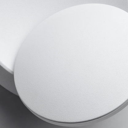 Skorter | Samtida nordisk järnrund Eclipse roterbar LED-vägglampa för nattduksbord 