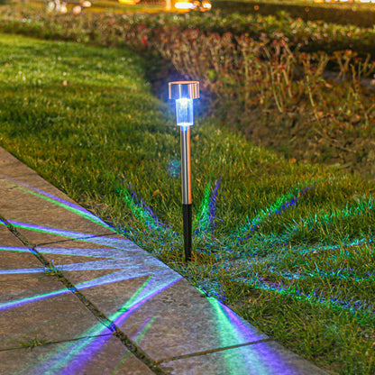 Skorter | Modern simplicity solar waterproof stainless steel cylinder LED landscape lighting outdoor light for the garden