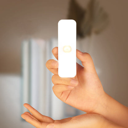 Skorter | Modern Minimalistisk Uppladdningsbar Magnetisk Sugkopp Plastremsa Rektangulär LED Vägglampa Nattlampa För Studier 