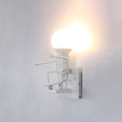 Skorter | Modern LED Wall Lamp White/Black for Bathroom and Living Room