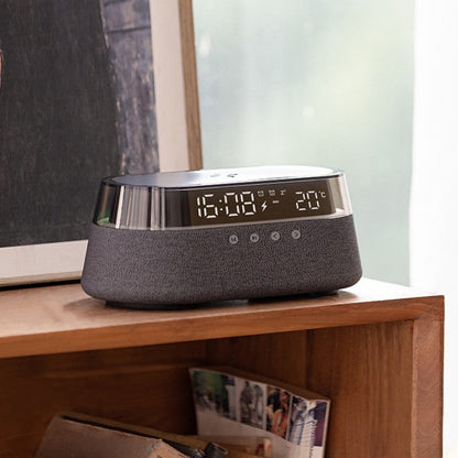 Skorter | Night Light Wireless Charging Alarm Clock Retro Bluetooth Speaker