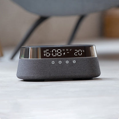 Skorter | Night Light Wireless Charging Alarm Clock Retro Bluetooth Speaker