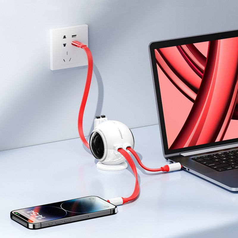 Skorter | 2-in-1 Retractable Super Fast Charging Data Cable