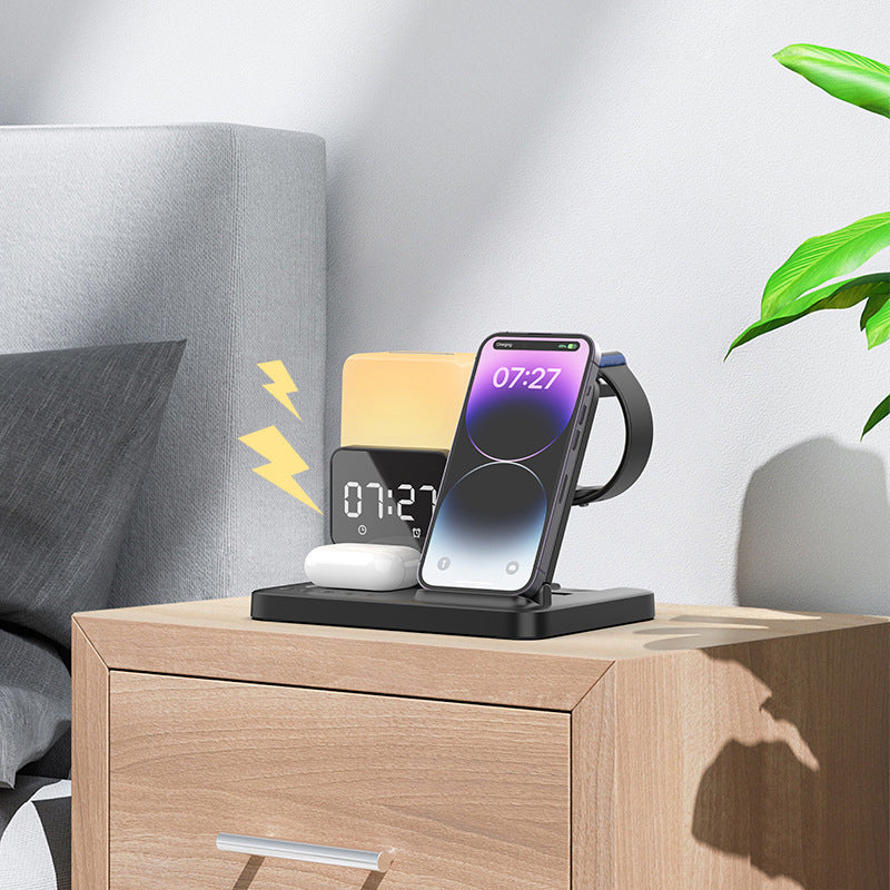 Skorter | Multi-Functional Night Light Clock Wireless Charger
