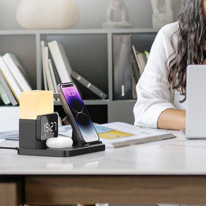 Skorter | Multi-Functional Night Light Clock Wireless Charger