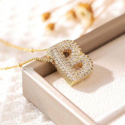 Skorter | Alphabet-Diamond-Pendant-Necklace