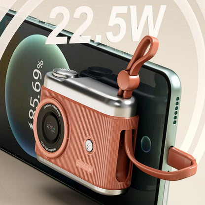 Skorter | 10000mAh Compact Portable Power Bank With Built-In Cables