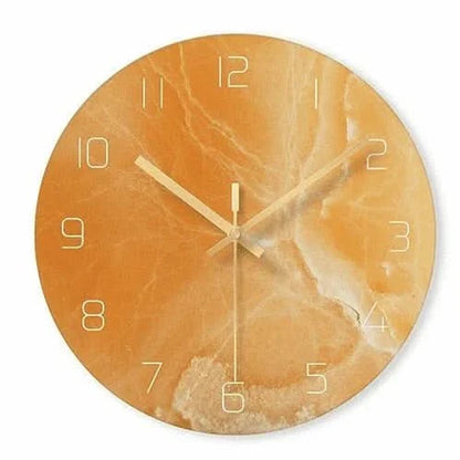 Skorter | Olive - Elegant Wall Clock with Marble Inspiration