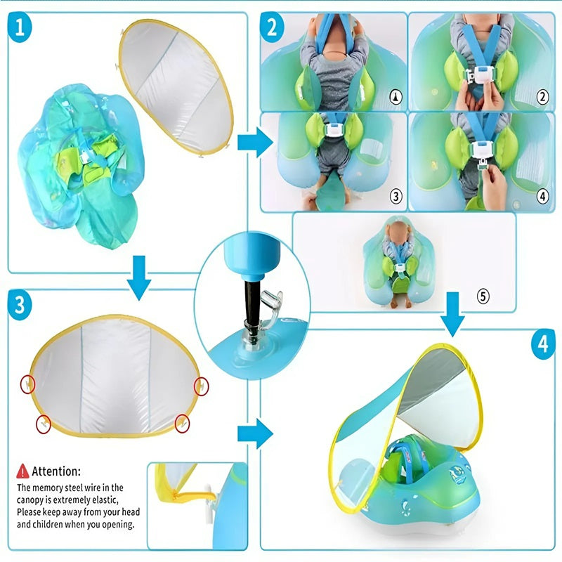 Skorter | Baby Float with Detachable Sun Shade