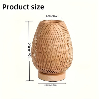 Skorter | Bamboo Table Lamp with USB Power Supply – Sustainable and Energy-Saving Design
