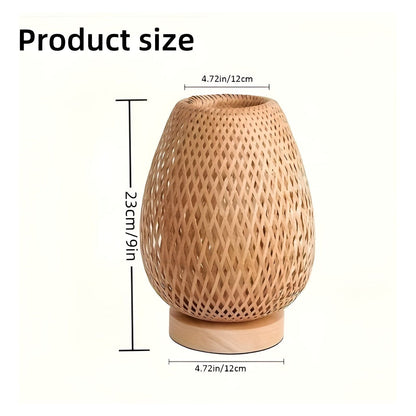 Skorter | Aura Lamp - Bamboo USB-powered Table Lamp for the Bedroom