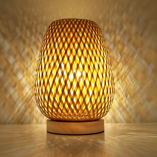 Skorter | Bamboo Table Lamp with USB Power Supply – Sustainable and Energy-Saving Design