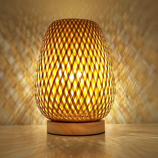 Skorter | Aura Lamp - Bamboo USB-powered Table Lamp for the Bedroom