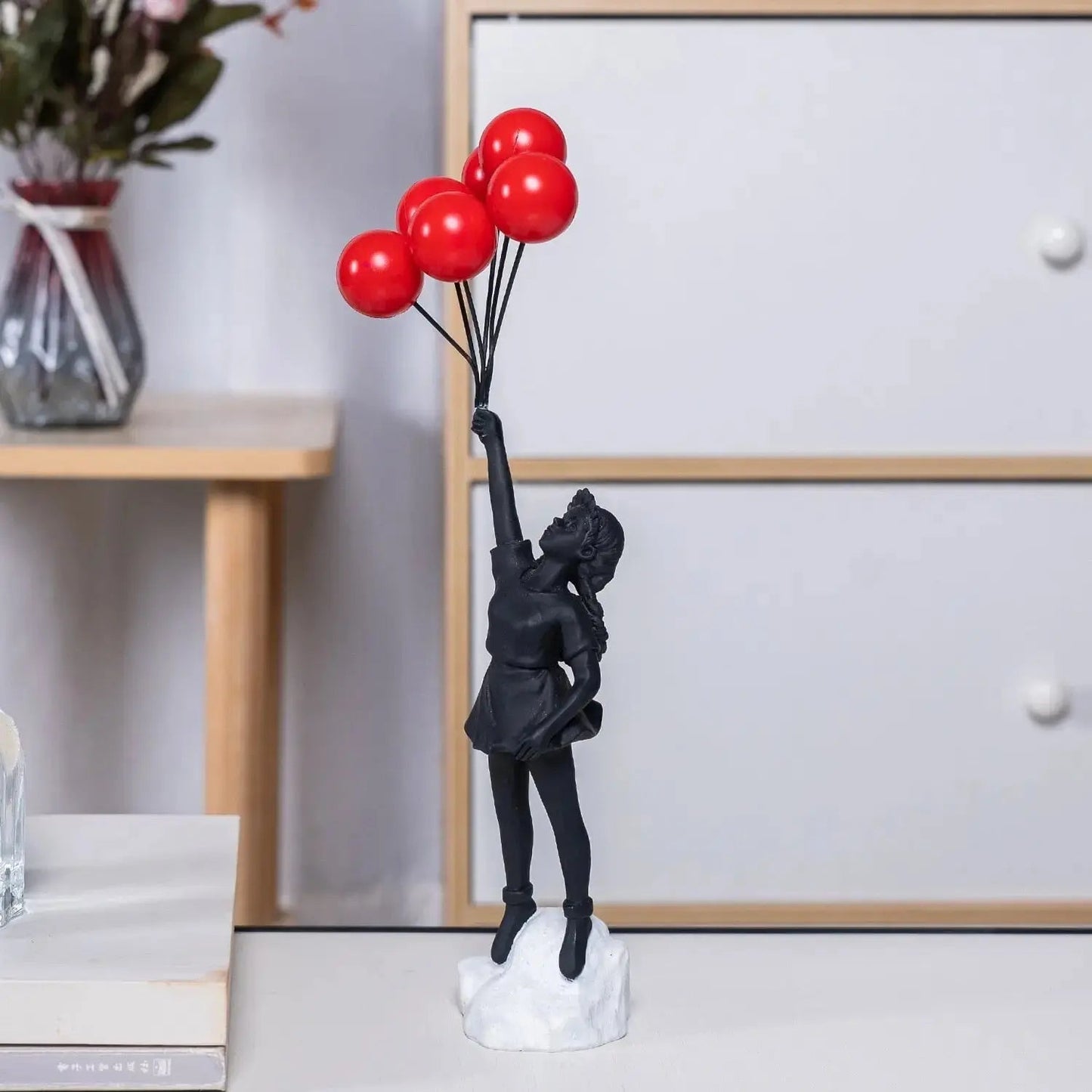 Skorter | Banksy flying Balloon Girl Statue