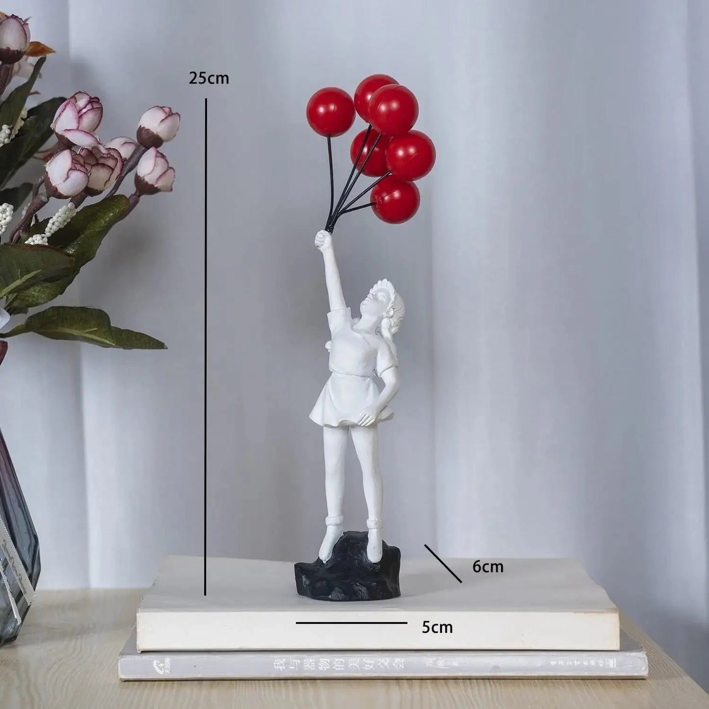 Skorter | Banksy flying Balloon Girl Statue