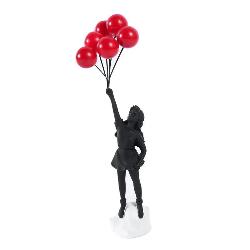Skorter | Banksy flying Balloon Girl Statue