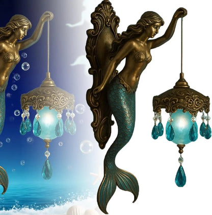 Skorter | Elegant Baroque Mermaid Wall Lamp – Artistic Maritime Wall Lighting for Atmospheric Spaces