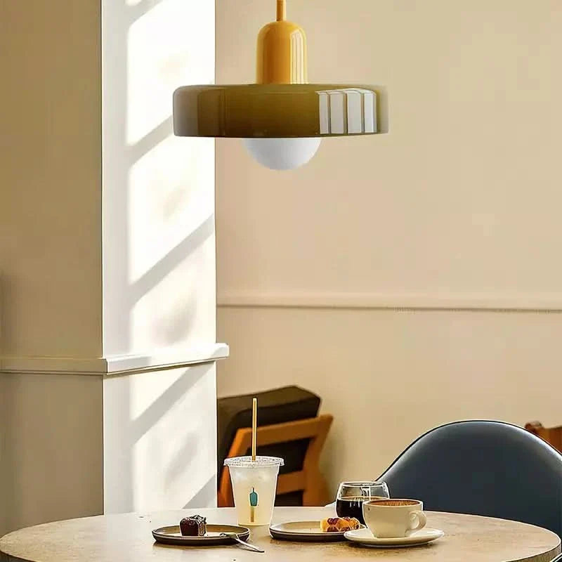Skorter | Bauhaus Colored Glass Pendant Light