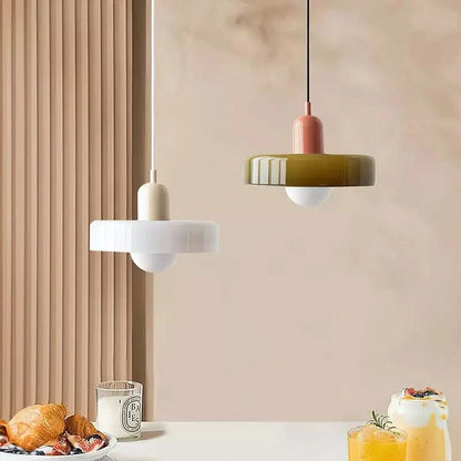 Skorter | Bauhaus Colored Glass Pendant Light