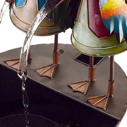 Skorter | ChirpStream | Toucan Bird Water Fountain – Playful Outdoor Garden Decoration with Flowing Water
