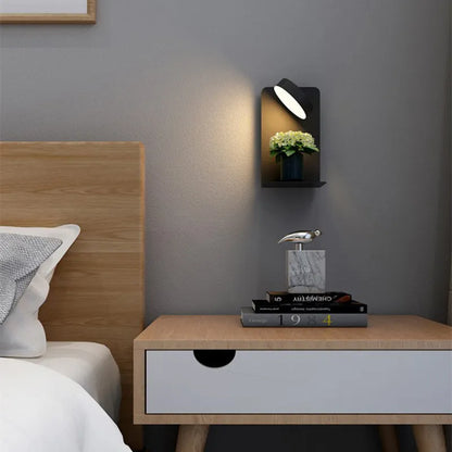 Skorter | LED Wall Light with Shelf | Soft Glow, Modern Design & Ideal for Creating a Festive Atmosphere in Your Bedroom