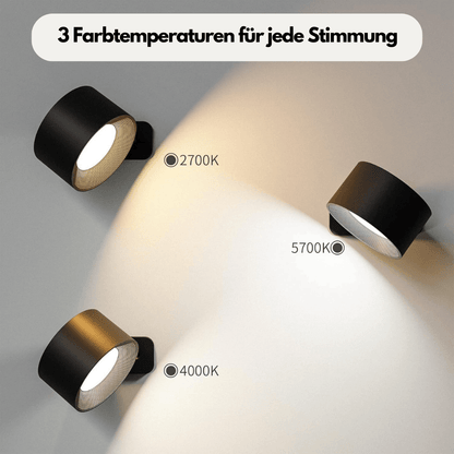 Skorter | 360° wireless rechargeable wall light | Versatile LED lighting solution