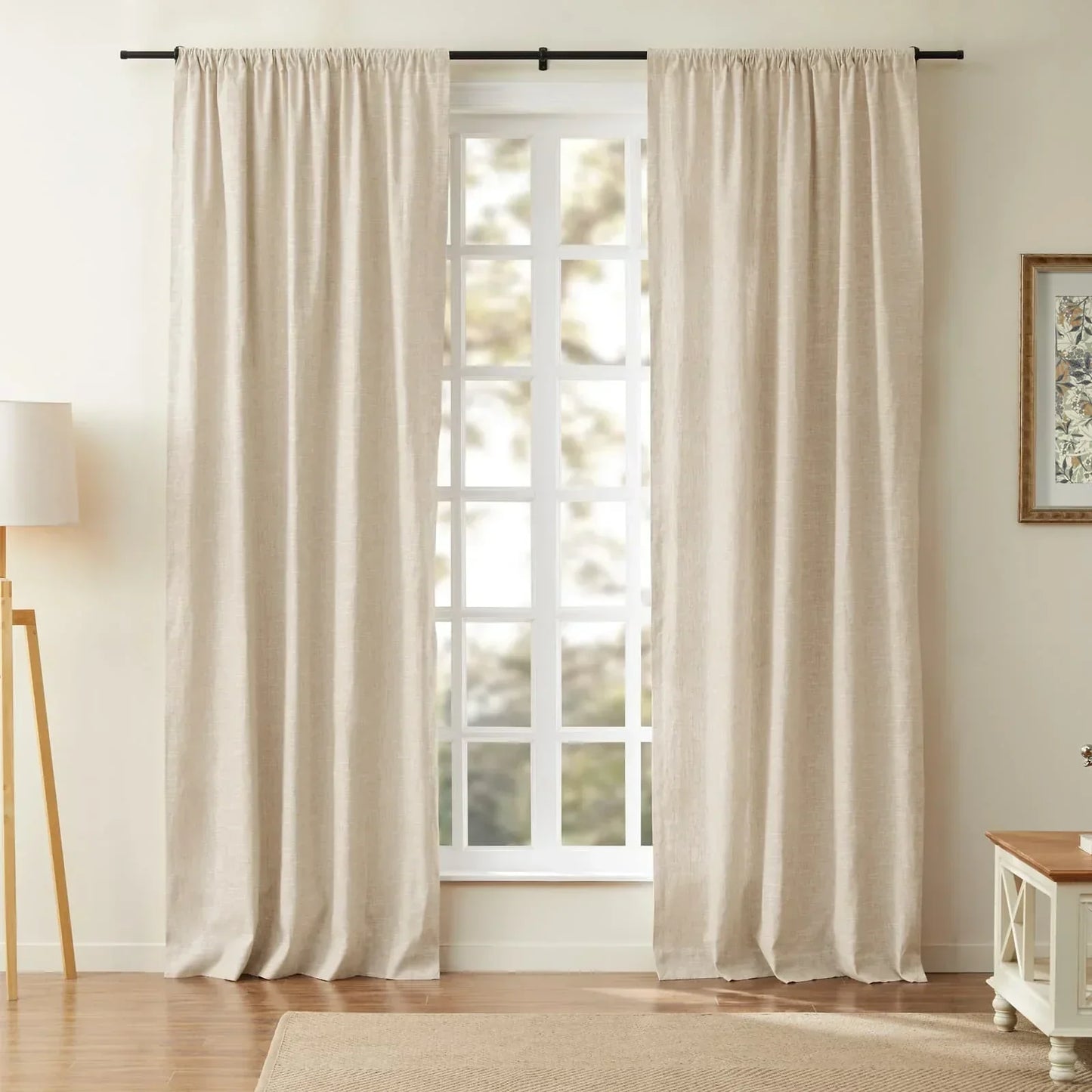 Skorter | Aira - Linen-Cotton Curtain with Soft Fabric