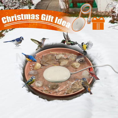 Skorter | Bird Bath Heater with Built-in Thermostat