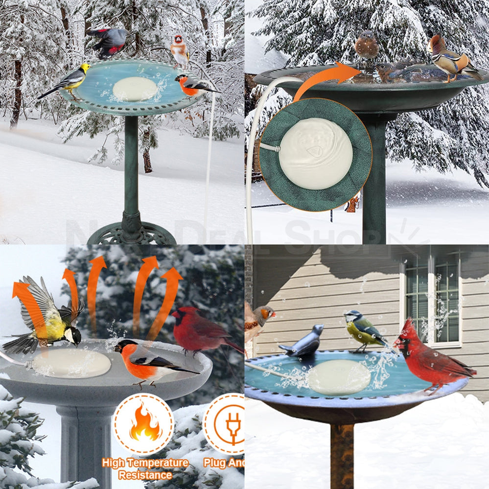 Skorter | Bird Bath Heater with Built-in Thermostat