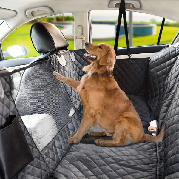 Skorter | Dog Car Seat with Hard Bottom & Back Seat Extender for Travel | Car Seat Protection for Large Dogs