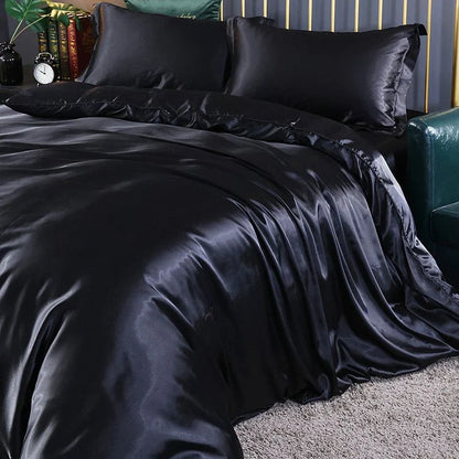 Skorter | Elegant Satin Silk Bedding Set - Luxurious Comfort for Every Night