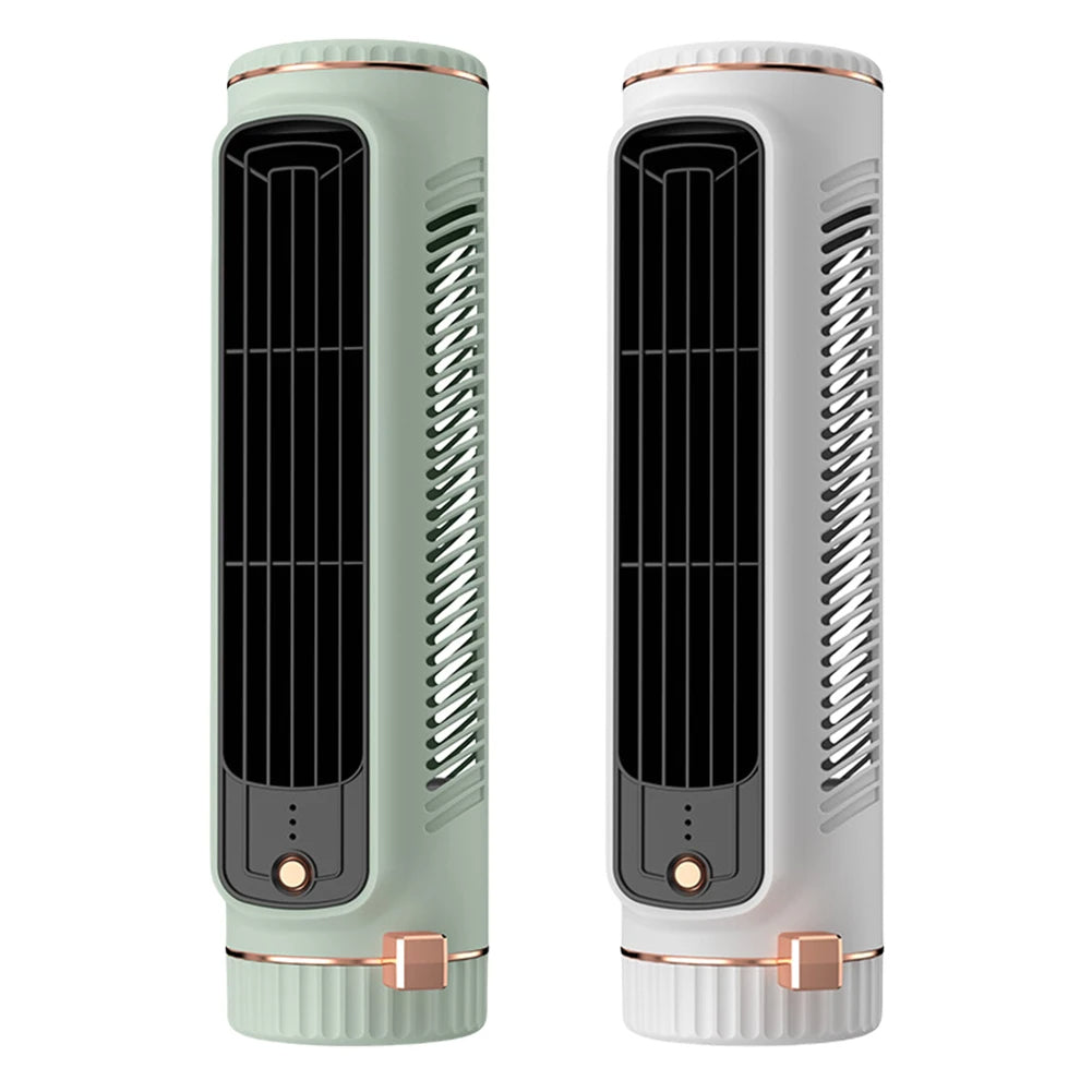 Skorter | CoolBreeze Mini – Portable bladeless tower fan with USB charging function