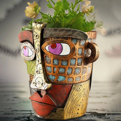 Skorter | Flower Pot Ornaments - Abstract Art - Stylish Flower Pot - Unique Design