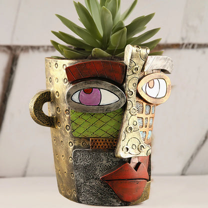 Skorter | Flower Pot Ornaments - Abstract Art - Stylish Flower Pot - Unique Design