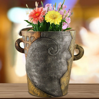Skorter | Flower Pot Ornaments - Abstract Art - Stylish Flower Pot - Unique Design