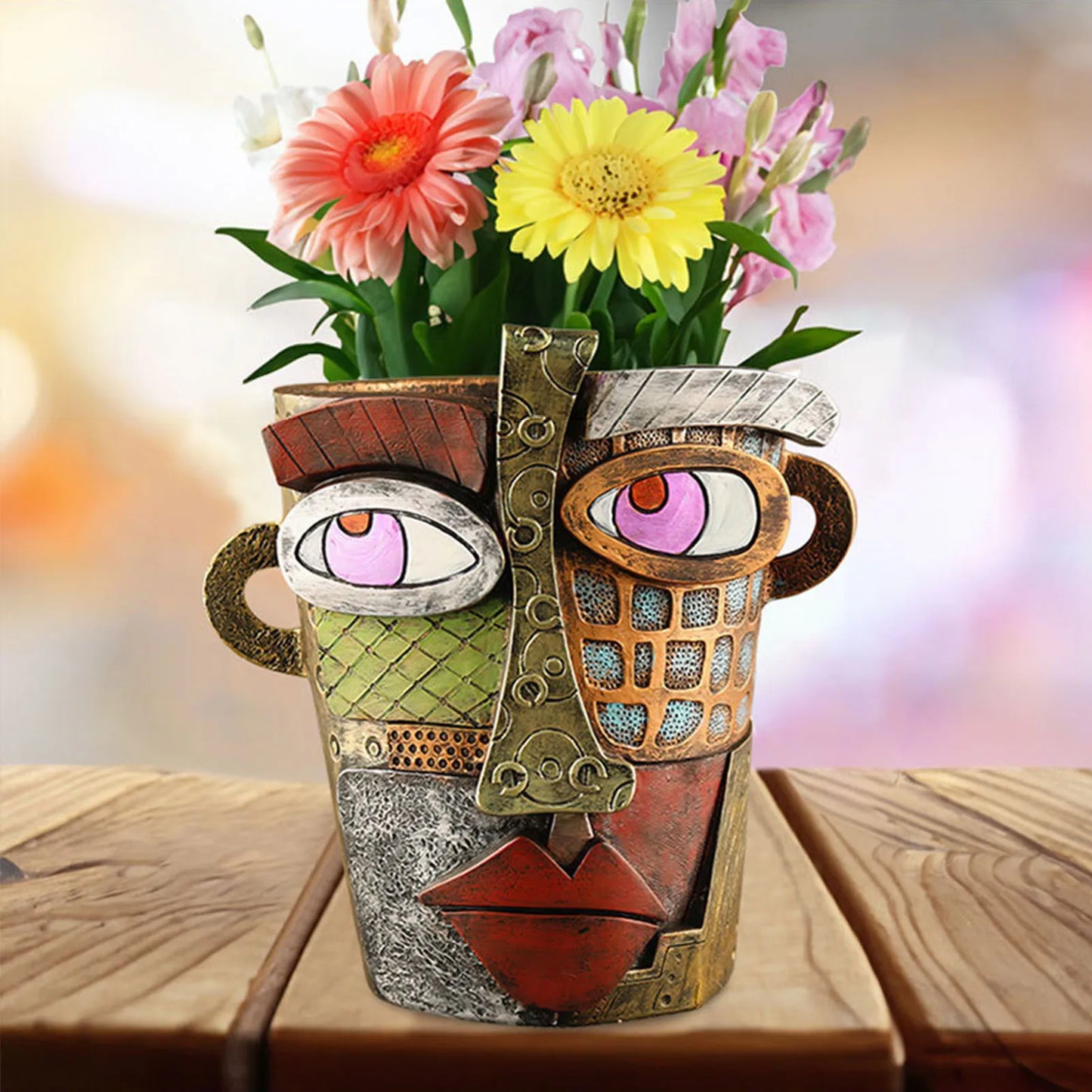 Skorter | Flower Pot Ornaments - Abstract Art - Stylish Flower Pot - Unique Design