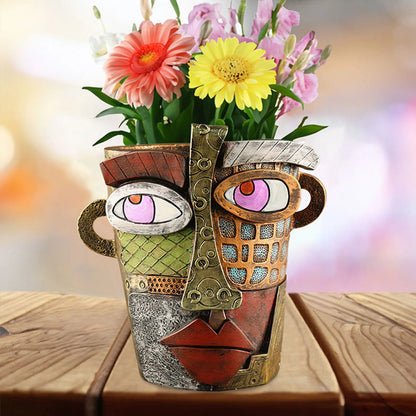 Skorter | Flower Pot Ornaments - Abstract Art - Stylish Flower Pot - Unique Design