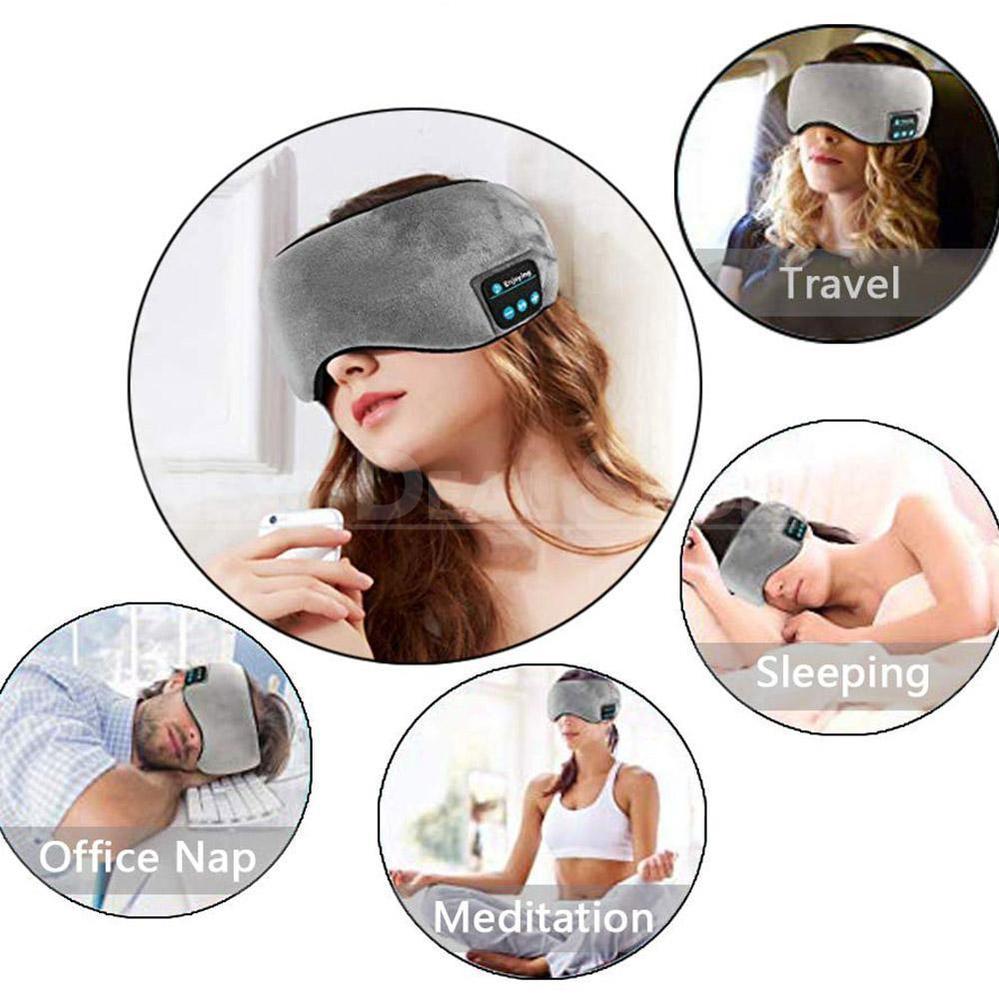 Skorter | Bluetooth Sleep Headphones - Good Sleep with Comfortable Eye Mask and Music
