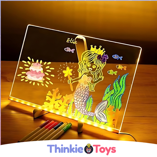 Skorter | IllumiWrite LED-skylt – Återanvändbar ljustavla för kreativa sinnen