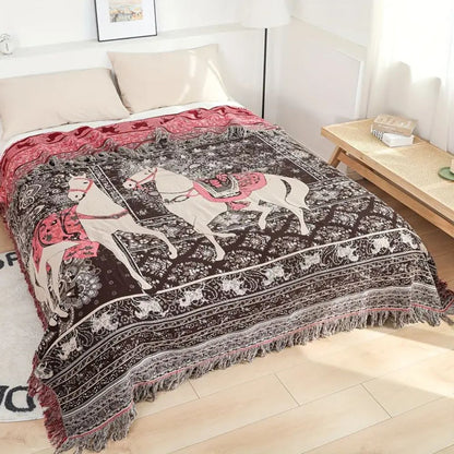 Skorter | Bohemian Inspired Horse Print Blanket