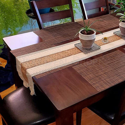 Skorter | Bohemian Macrame Table Runner