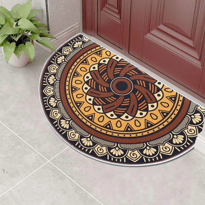 Skorter | Bohemian Half Round Mandala Rug
