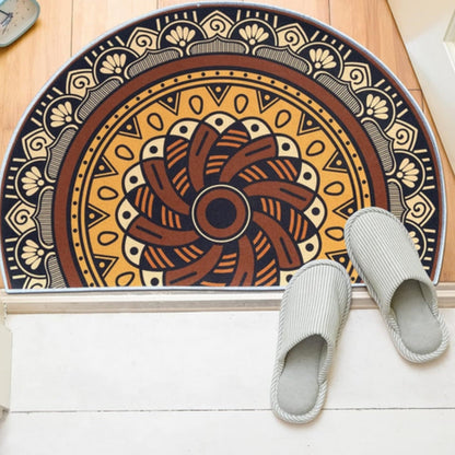 Skorter | Bohemian Half Round Mandala Rug