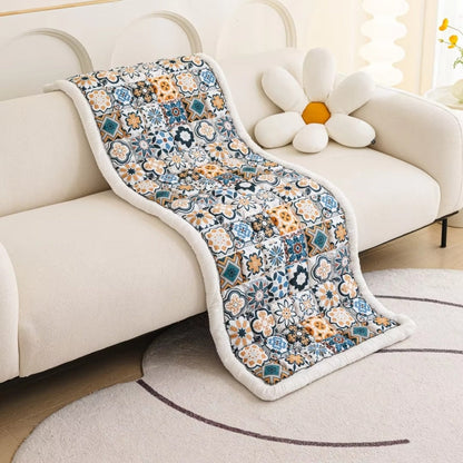 Skorter | Bohemian Printed Quilted Sofa Cover