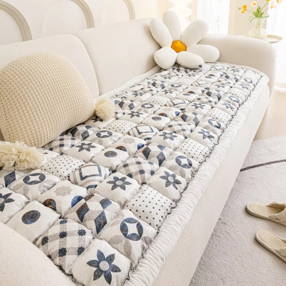 Skorter | Bohemian Printed Quilted Sofa Cover