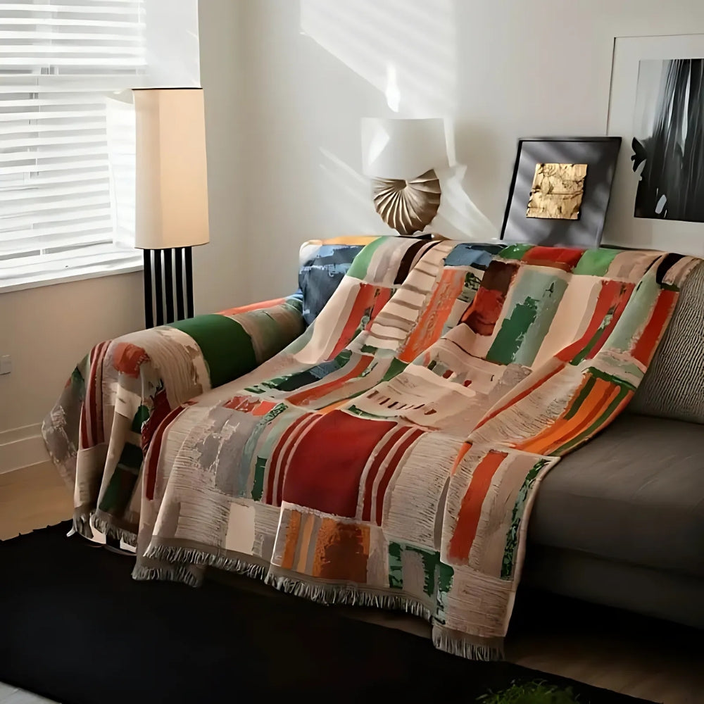 Skorter | Bohemian Rustic Geometric Sofa Cover