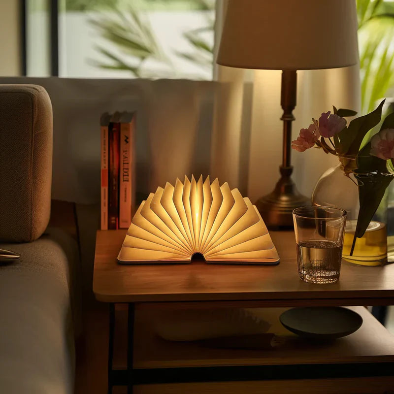 Skorter | Folding Book Light – Unique and Quirky Gift Idea for Book Lovers, Perfect for Reading Nooks or Bedside Tables | Creative and Compact Night Light