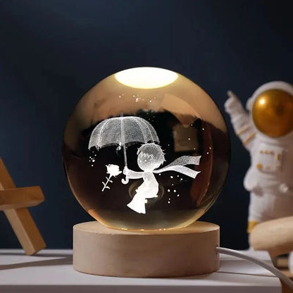 Skorter | Luminous Crystal Ball LED Night Light Decor
