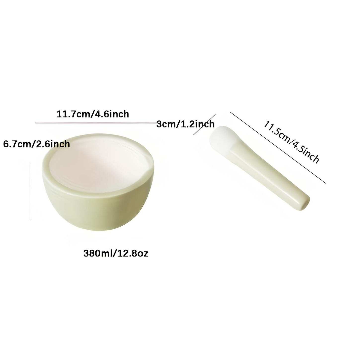 Skorter and a ceramic kitchen pestle